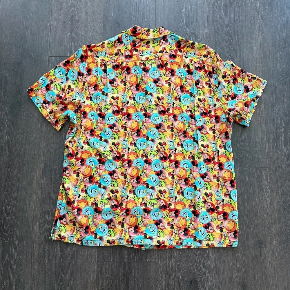 Walt Disney World 50th Anniversary‎ Mens Button Shirt Reyn Spooner XL Retro